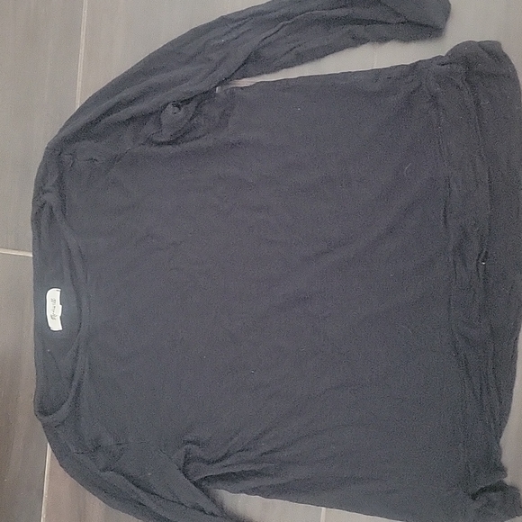 MADEWELL black longsleeve top size S - Picture 1 of 2